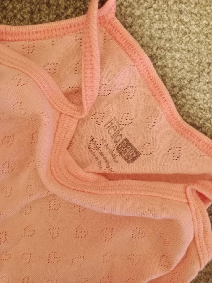 Pembe Askılı Kız Bebek Body - Görsel 2