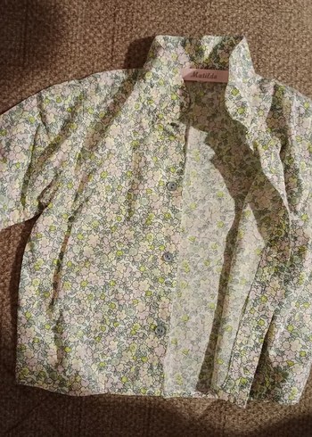 Kız Çocuk Bej Bohem Uzun Kollu Gömlek - Görsel 3