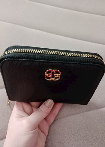 Siyah Deri Fermuarlı Kadın Cüzdanı - Görsel 3