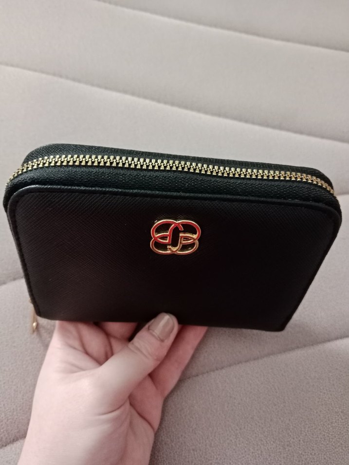 Siyah Deri Fermuarlı Kadın Cüzdanı - Görsel 3