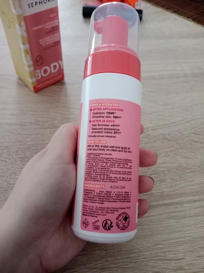 Sephora Vücut Sıkılaştırıcı ve Nemlendirici Köpük - Görsel 3