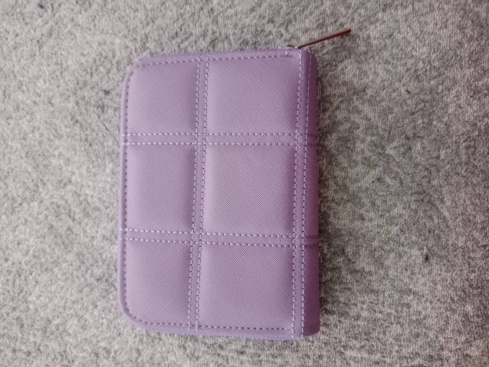 Mor Ekose Kadın Cüzdanı Fermuarlı - Görsel 3