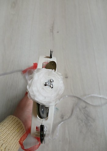 Beyaz Kurdeleli Gelin tefi - Görsel 2