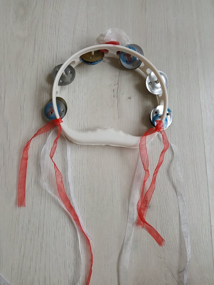 Beyaz Kurdeleli Gelin tefi - Görsel 3