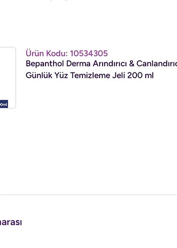 Bepanthol Derma Arındırıcı Yüz Temizleme Jeli - Görsel 2