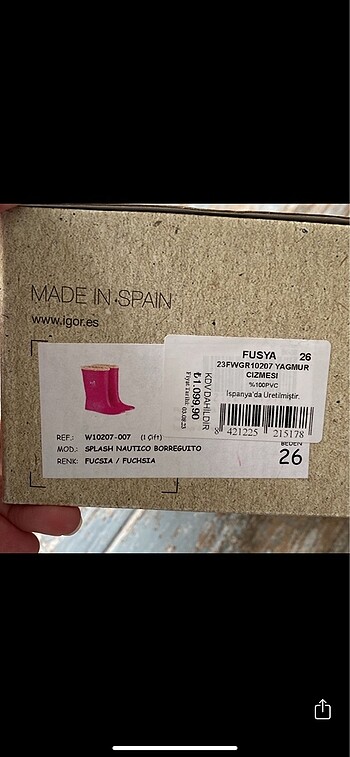 26 Beden pembe Renk igor sıfır kürklü bot