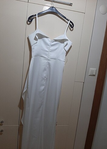 40 Beden beyaz Renk Nişan &Nikah Elbisesi 