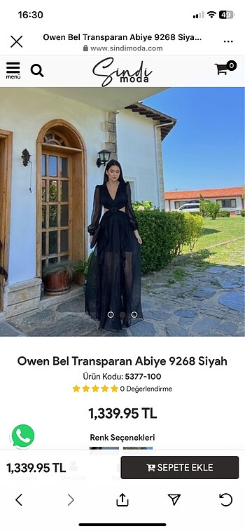 Siyah Abiye Elbise