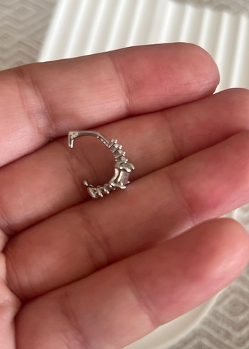 Minimalist Beyaz Pullu Kadın cuff - Görsel 2