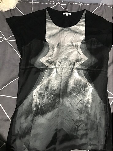 Helmut Lang Siyah desenli bluz