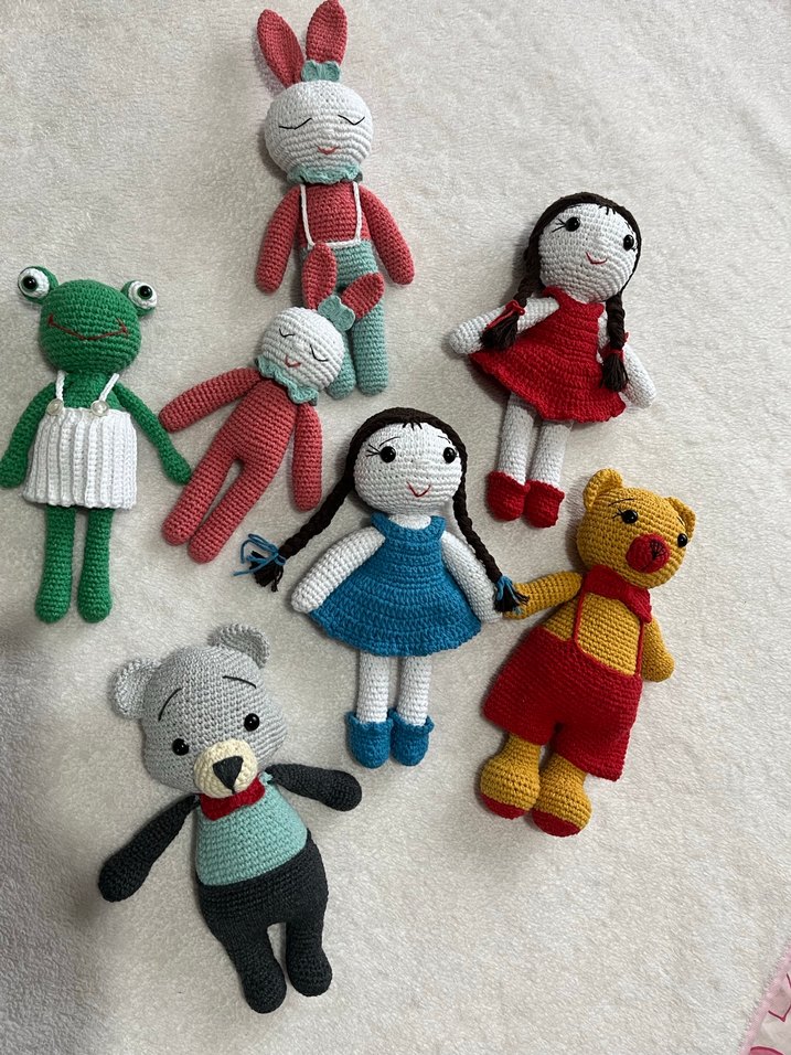 Renkli El Örgüsü Peluş Oyuncaklar - Görsel 3