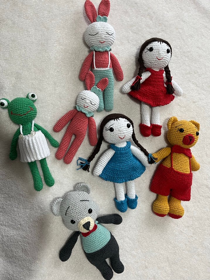 Renkli El Örgüsü Peluş Oyuncaklar - Görsel 2