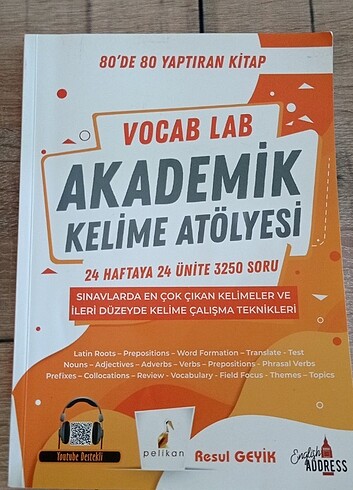 Pelikan yayınları Vocab Lab akademik kelime atölyesi