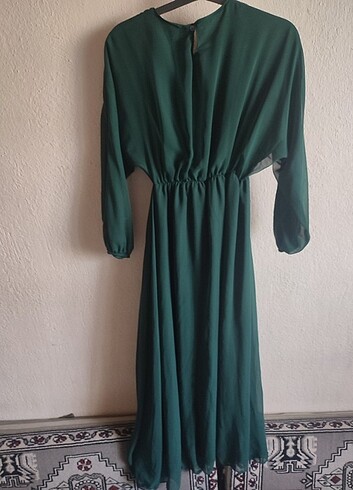 diğer Beden yeşil Renk Şifon elbise 