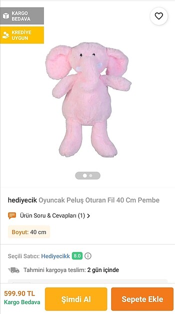  Beden Oturan Pembe Fil