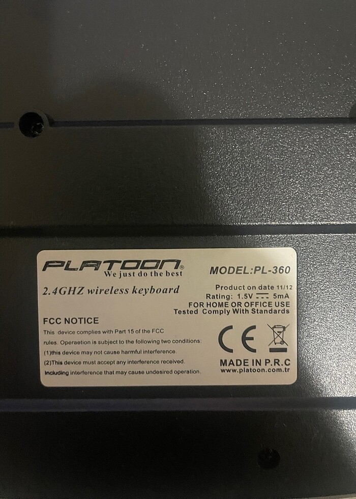 Platoon Wireless Klavye - Görsel 2