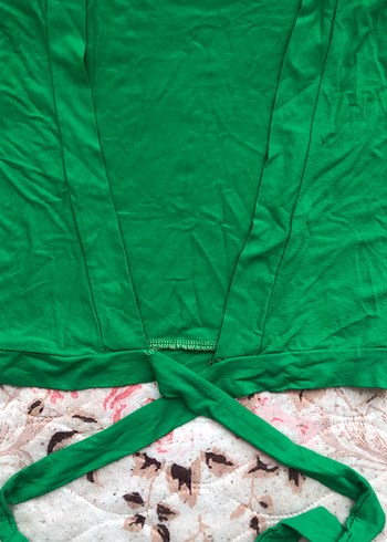 Kız Çocuk Yeşil Kısa Bolero - Görsel 3