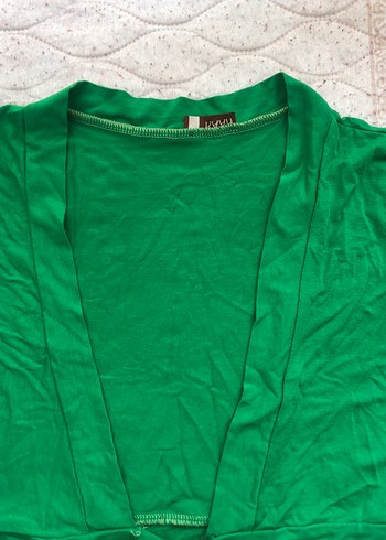 Kız Çocuk Yeşil Kısa Bolero - Görsel 4