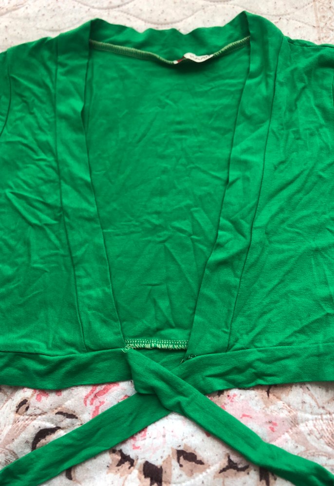 Kız Çocuk Yeşil Kısa Bolero - Görsel 5