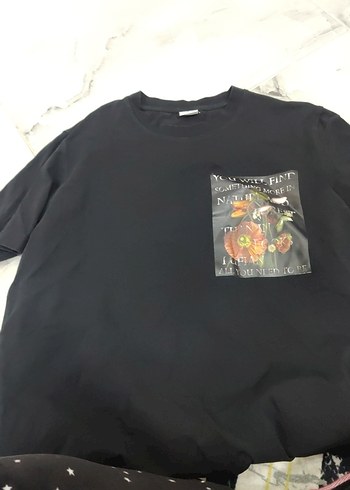 Lufian Oversize Siyah Grafik Tisort Rahat Ve Sik