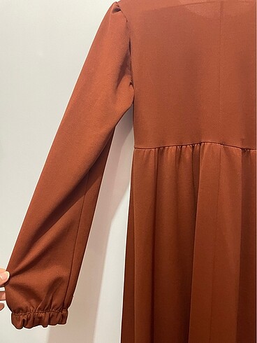 38 Beden kahverengi Renk Kadın Elbise