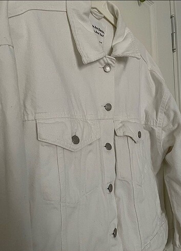 Pull and Bear Pull&Bear Beyaz Kot Ceket
