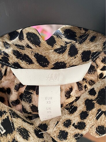 H&M Yepyeni leopar hm gömlek