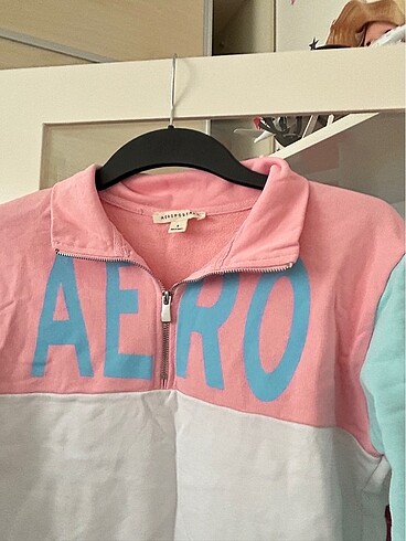 Aeropostale İnce fermuarlı sweat