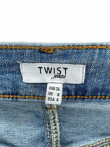 36 Beden mavi Renk Twist Skinny %70 İndirimli.