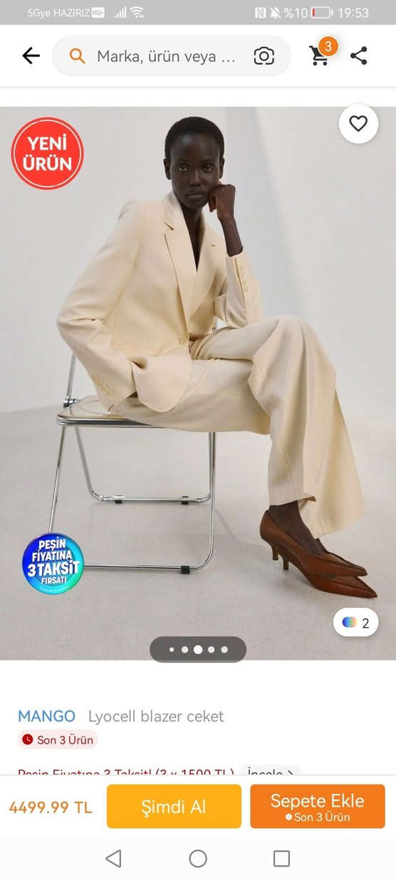 Bej Kadın Regular Fit Midi Ceket - Görsel 5