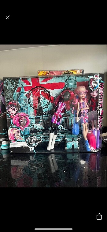 Monster high 3 lü bebek