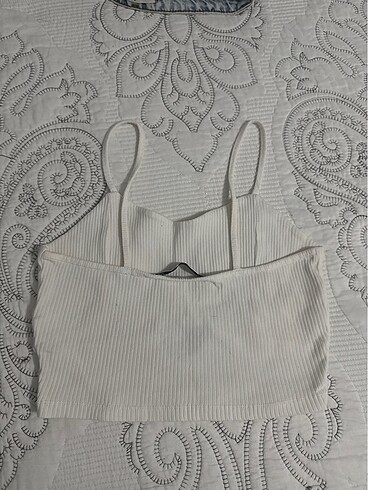 xs Beden beyaz Renk askılı crop