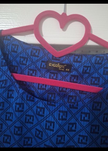 Mavi Piliseli Midi Elbise - Görsel 4