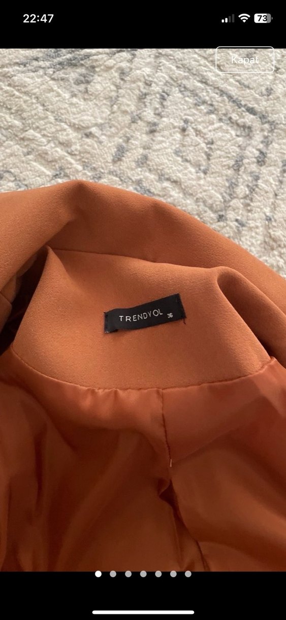 Kadın Camel blazer - Görsel 3