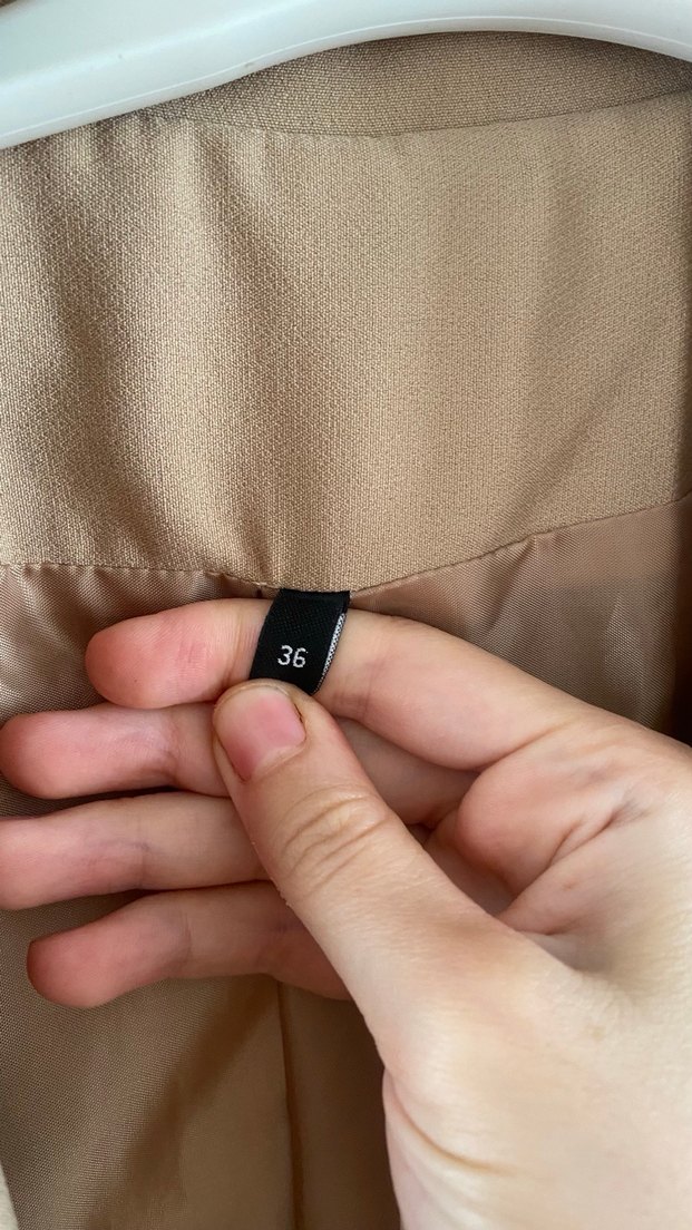 Vizon Kadın Düğmeli Midi Blazer - Görsel 4