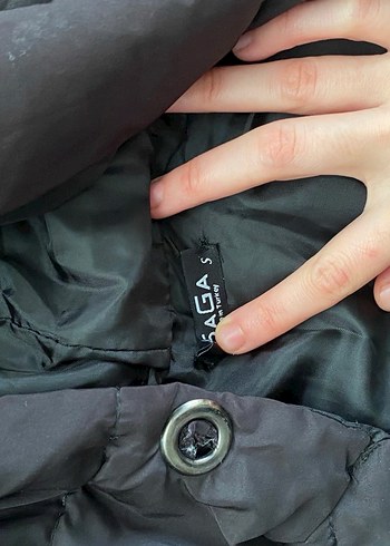 Düğmeli Siyah Midi Kadın Yelek - Görsel 3