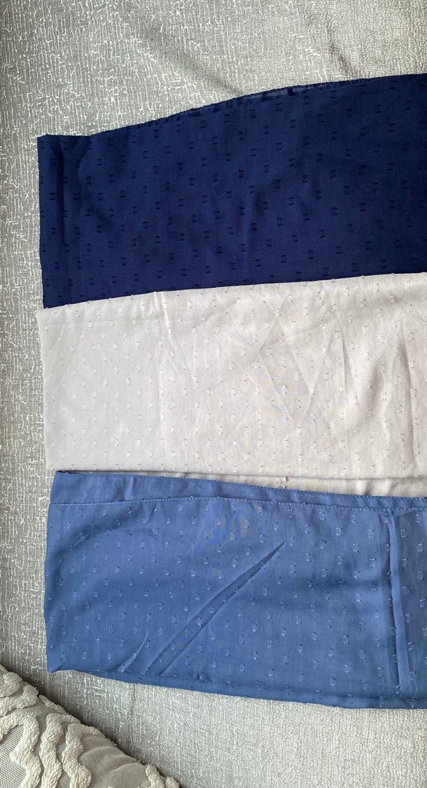 Düz Dokulu Mavi, Gri ve Lacivert Şallar - Görsel 2