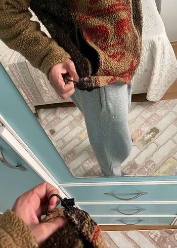 s/m Beden kahverengi Renk Nanapijri Peluş Mont