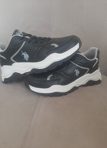 39 Beden siyah Renk U.S POLO ASSN SPOR AYAKKABI