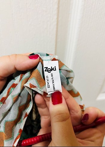 Zeki Uzun Desenli Bohem Kadın Panço