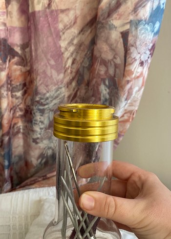 Bej Bebek Biberonu Altın Kapaklı - Görsel 2