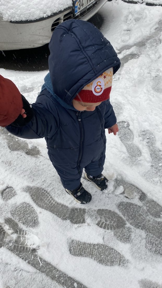 Lacivert Erkek Bebek kar Polar Tulumu - Görsel 3