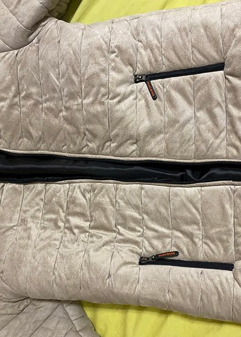 Erkek  Gri Kapüşonlu Uzun Kışlık Mont - Görsel 4