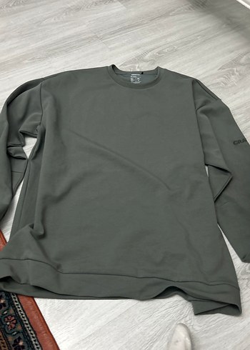 Gri Oversize erkek Sweatshirt