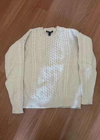Mango Mango Basics Beyaz Örgü Kadın Kazak