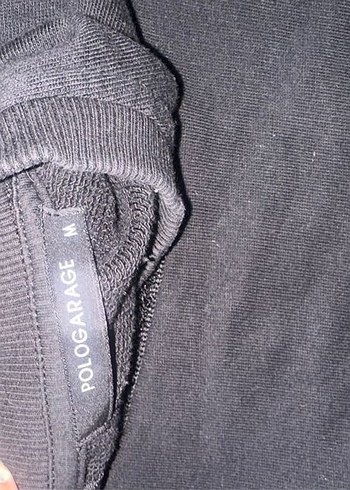 Polo Garage Fermuarlı Siyah Kadın Sweatshirt