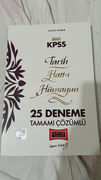 KPSS hattı hümayun Tarih 25 deneme çözümlü 