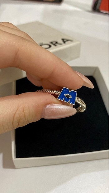 M harf Pandora charm