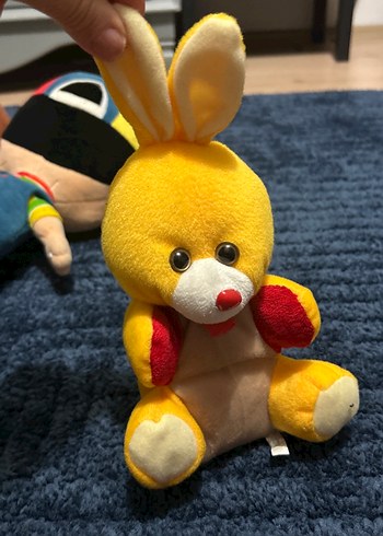 Renkli Sarı Tavşan Peluş Oyuncak - Görsel 3