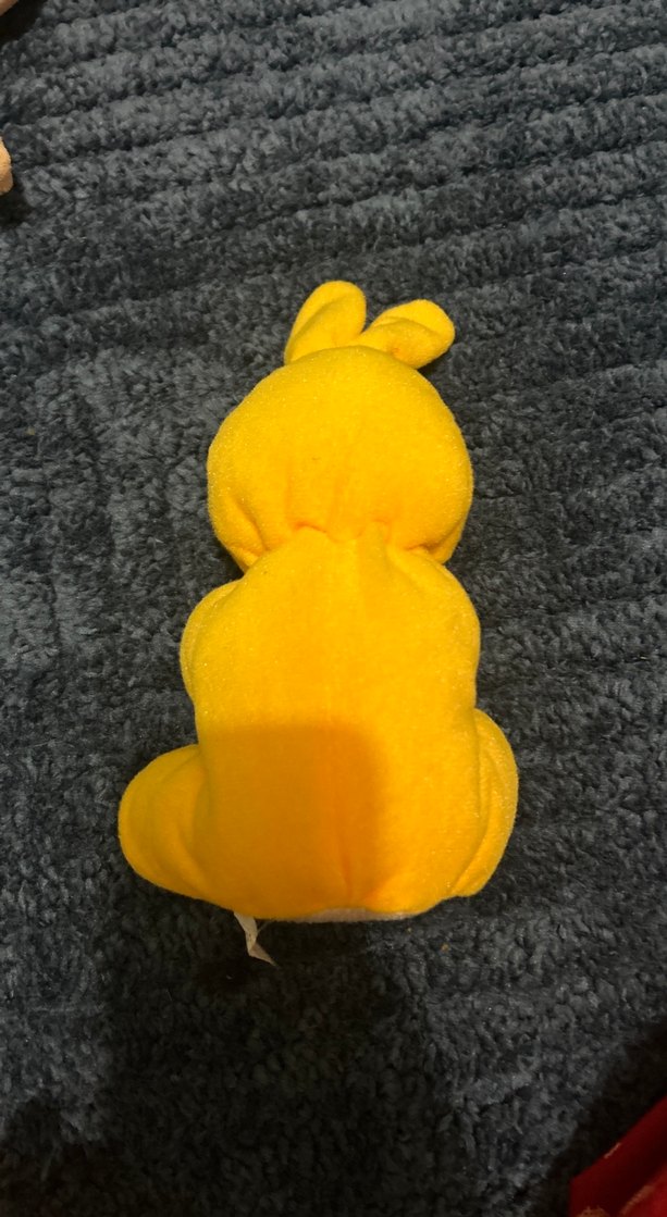 Renkli Sarı Tavşan Peluş Oyuncak - Görsel 2